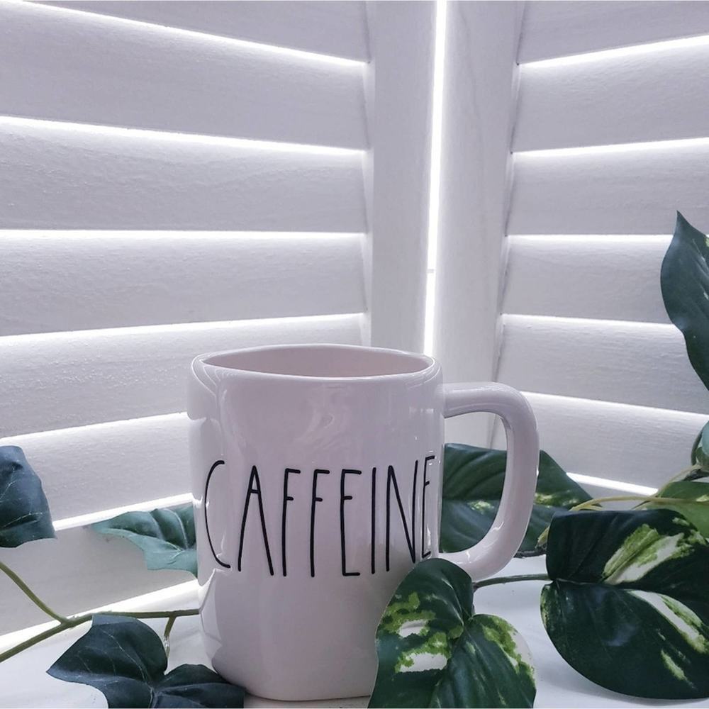 RAE DUNN CAFFEINE MUG 20 OZ